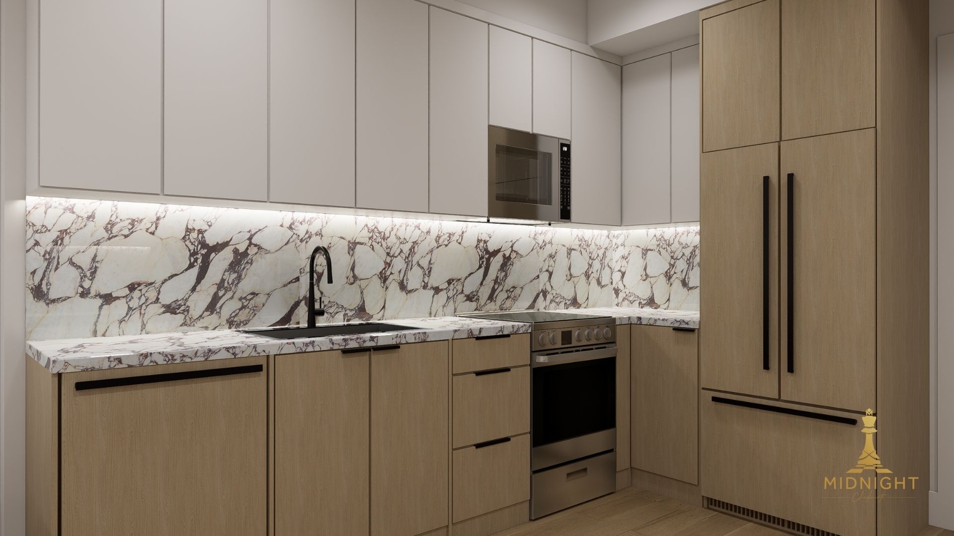 Penthouse Bedroom Dark Tone